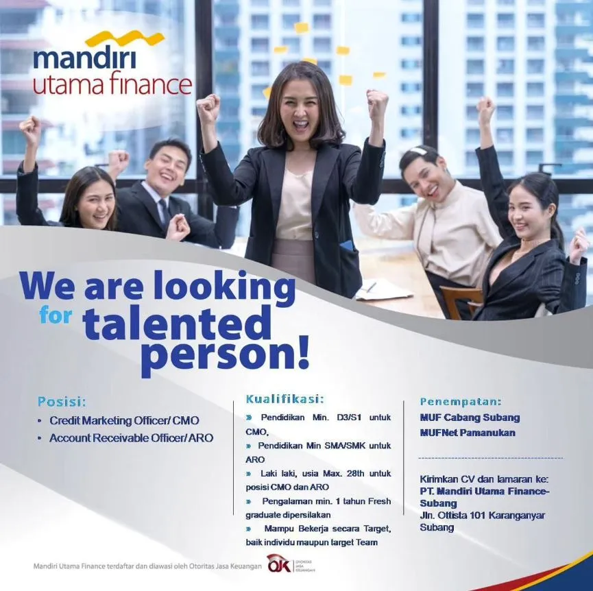 Lowongan Kerja Mandiri Utama Finance Subang